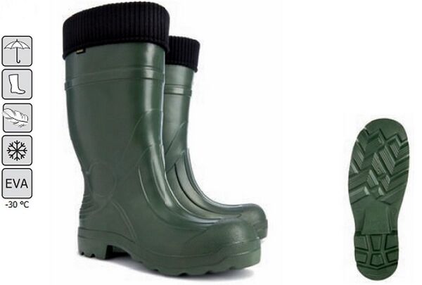 Demar Predator XL EVA Ultra Light Wellies Rain Fishing Hunting Forest Mens Boots