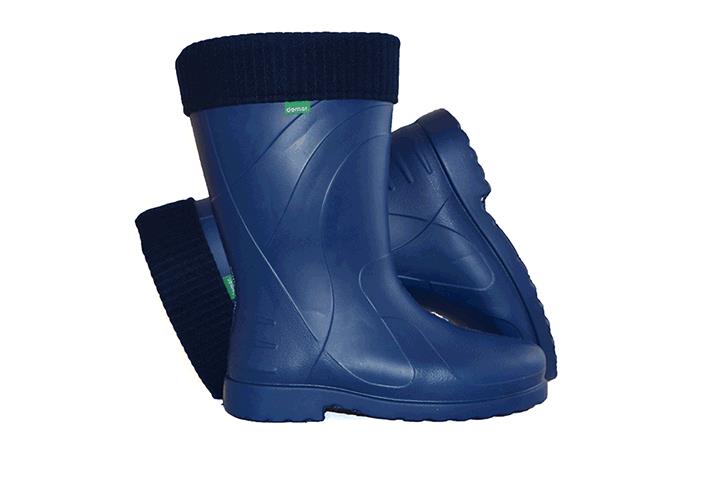 Demar Luna Ultra Light EVA Blue Rubber Rain Leisure Hobby Outdoor Boots Wellies