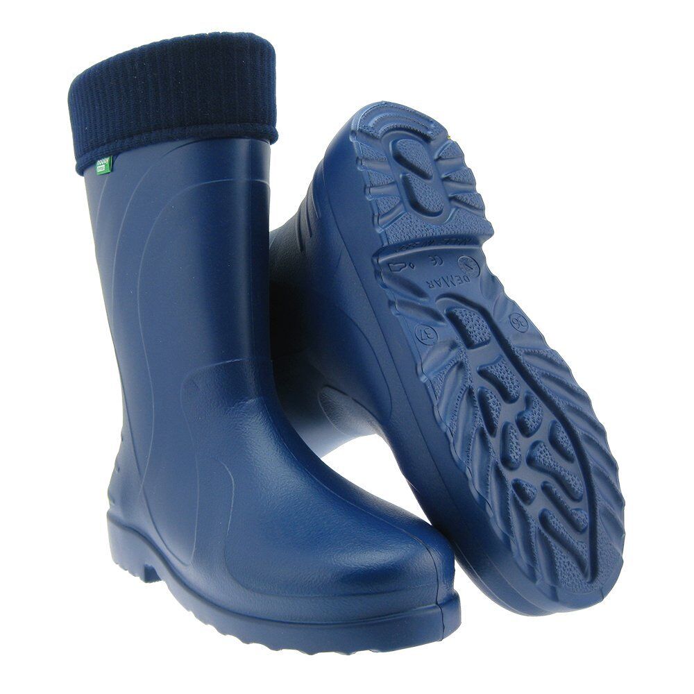 Demar Luna Ultra Light EVA Blue Rubber Rain Leisure Hobby Outdoor Boots Wellies