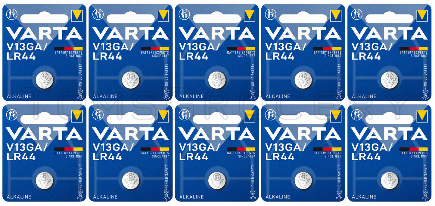 10 VARTA LR44 V13GA Button Cell Tablet Battery 4276 AG13 L1154 A76 NEW