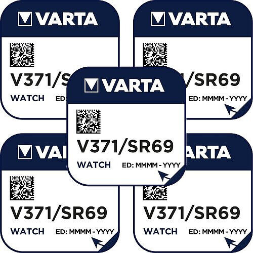 5 VARTA V371 371 SR69 AG6 LR69 LR920 D371 Micro Watch Batteries 1.55V
