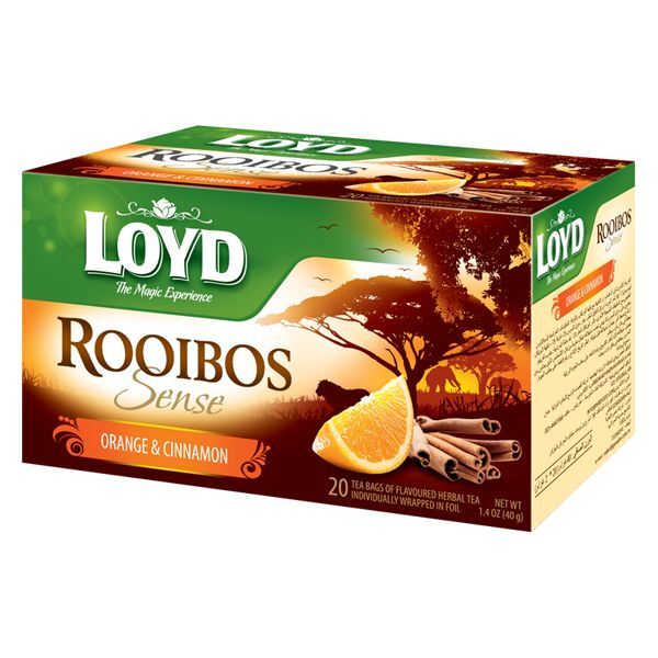 4 LOYD Rooibos Orange & Cinnamon Flavored Herbal Tea (80 servings)