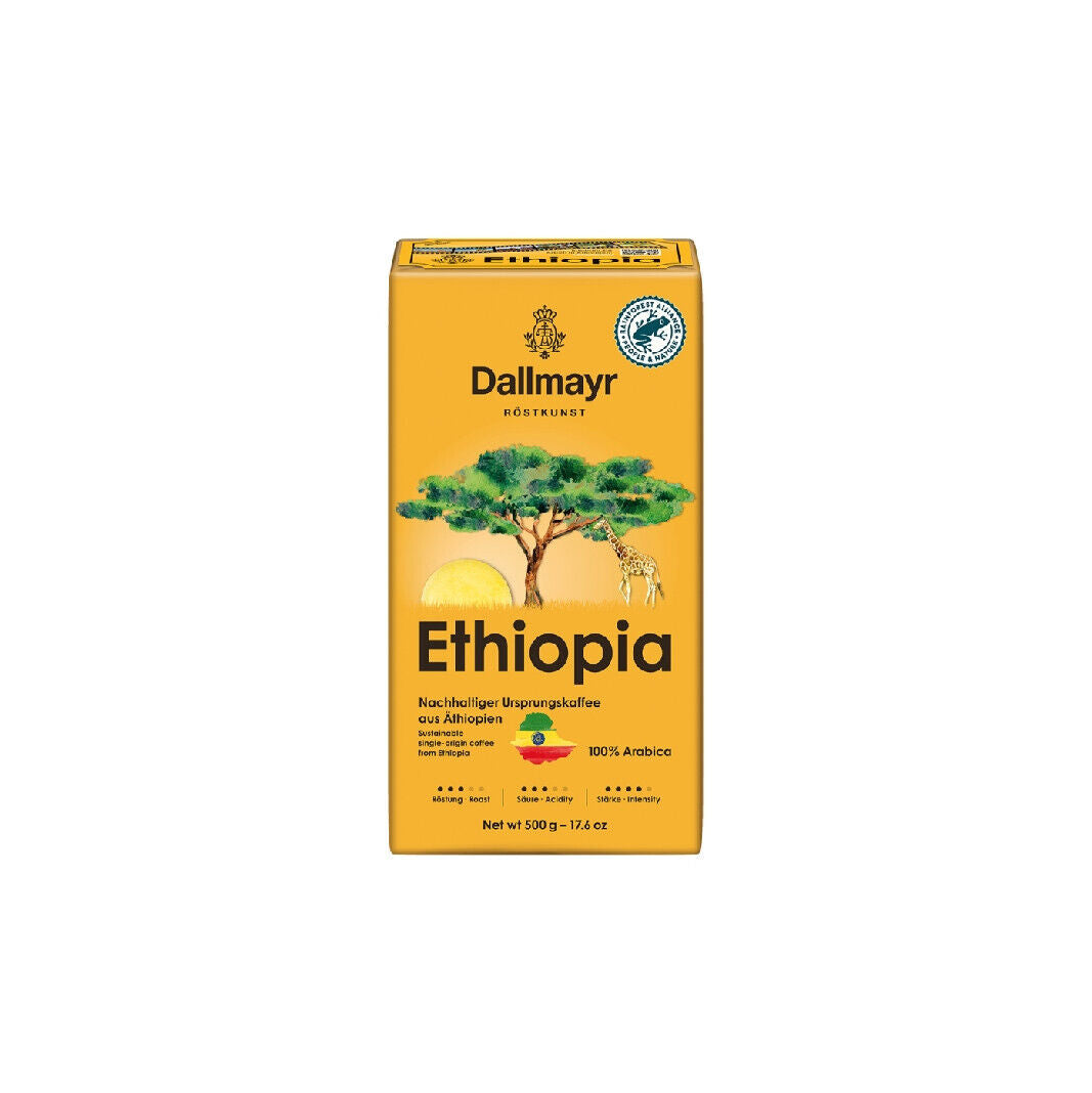 3 DALLMAYR Ethiopia Gourmet Ground Coffee 100% Arabica 500g 17.6oz