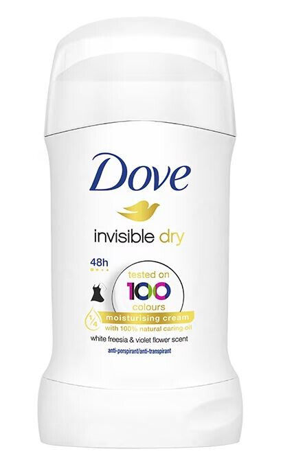 10 DOVE Invisible Dry Anti Marks Deodorant 48h Antiperspirant Stick 40ml