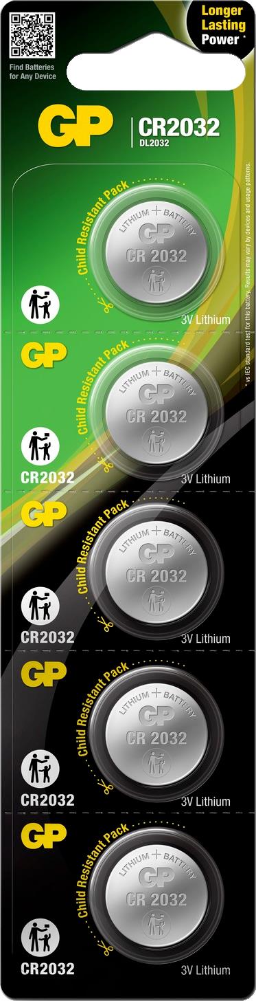 10 GP CR2032 3V LITHIUM Coin Cell Batteries DL2032 CR 2032