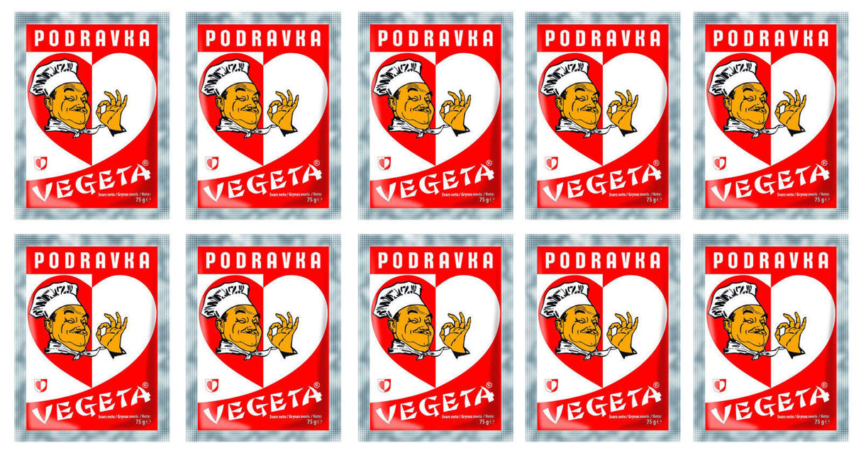 10 PORAVKA VEGETA Universal All Purpose Seasoning Spice Packs 75g 2.7oz