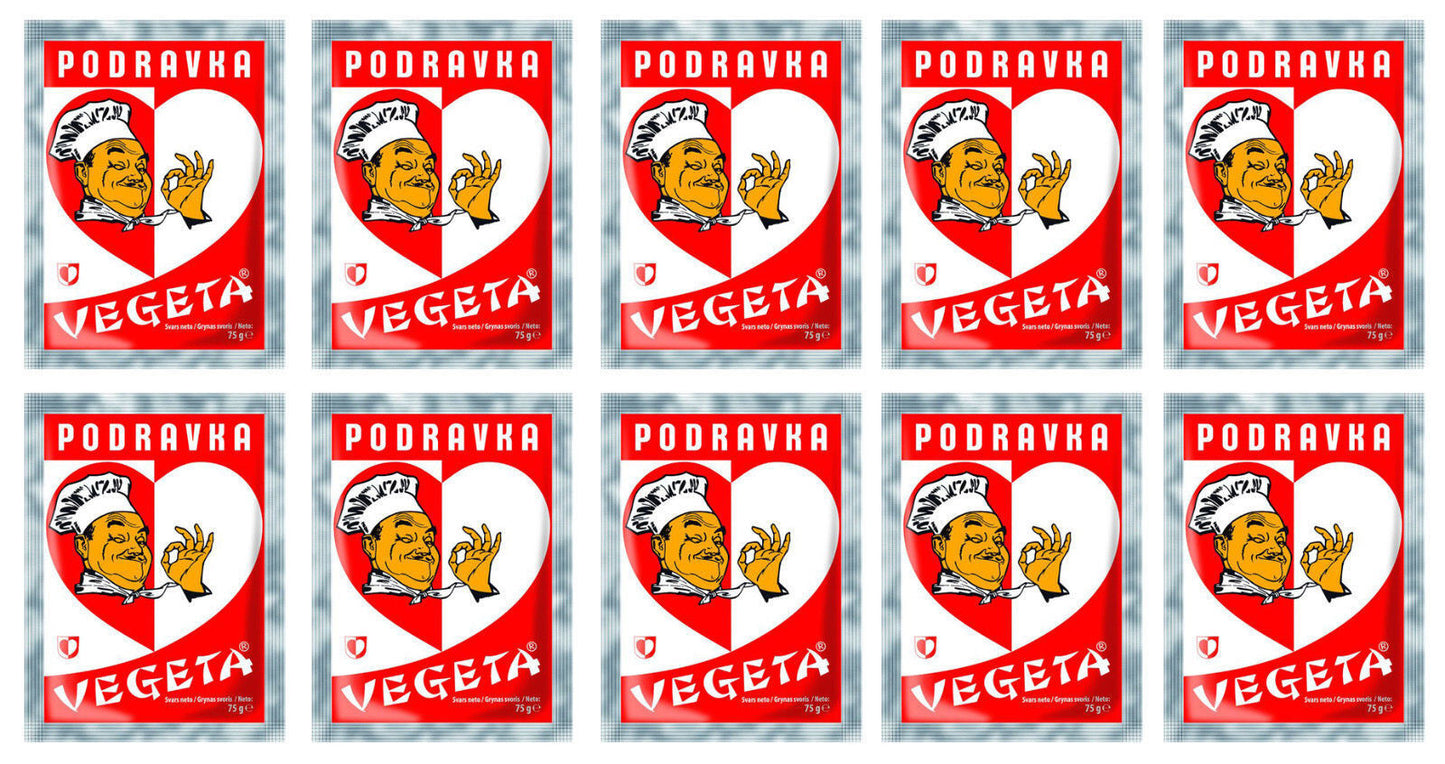 10 PORAVKA VEGETA Universal All Purpose Seasoning Packs 75g 2.7oz