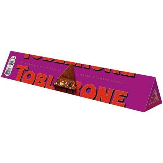 TOBLERONE FRUIT & NUT Swiss Chocolate Bars European Sweets 100g 3.5oz