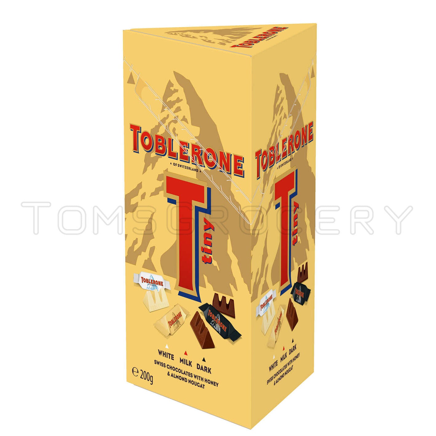 TOBLERONE Tiny Bites White, Milk & Dark Chocolate Assorted Box 200g 7oz
