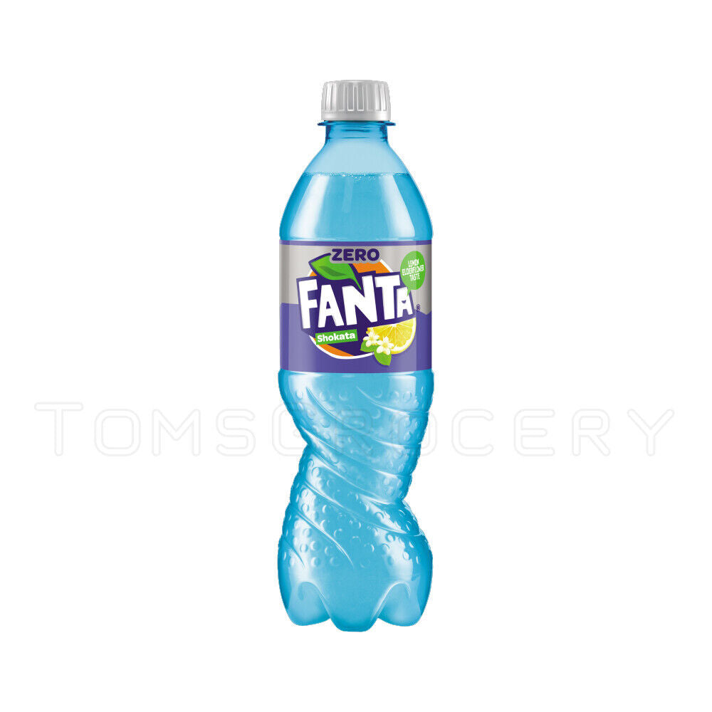 FANTA SHOKATA Zero Elderberry & Lemon Flavor Soda Sparklig Drink 1.5L 51 fl oz