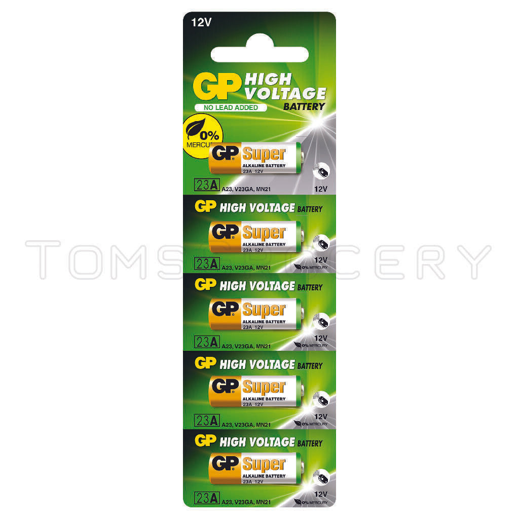 10 GP SUPER HIGH VOLTAGE 23A V23GA MN21 A23 12V Alkaline Batteries Car Security