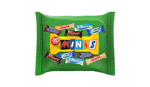 MARS SNICKERS TWIX BOUNTY MILKY WAY Minis Chocolate Bars Candy Bites 400g