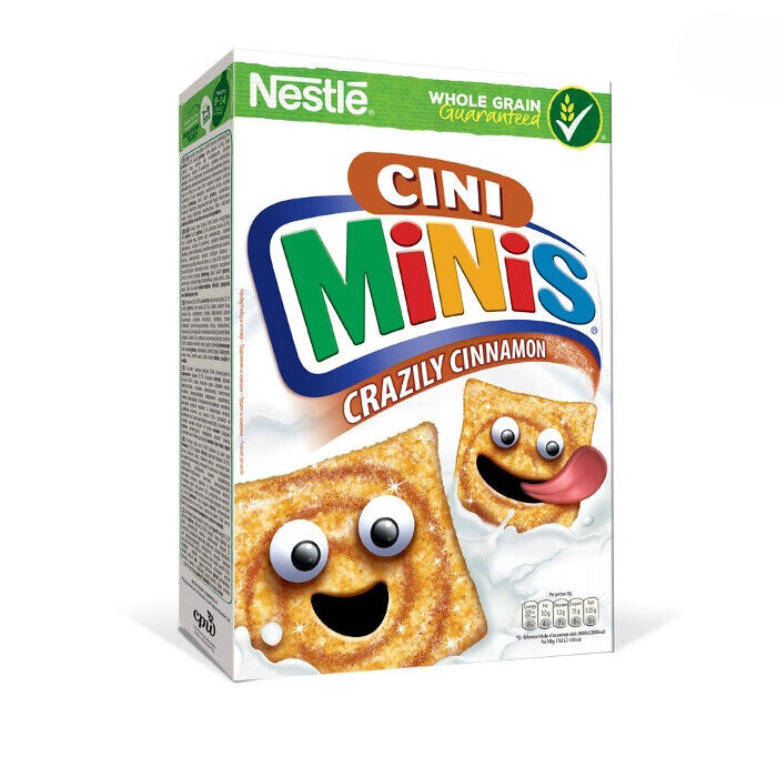 3 Nestle Lion Cini Minis & Cookie Crisp Breakfast Cereals Variety Mix