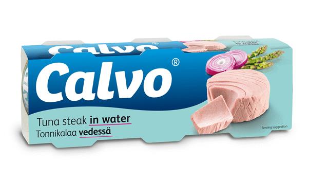 5 CALVO Tuna Steak in Water Made in Spain 240g 8.5oz (15 portions)