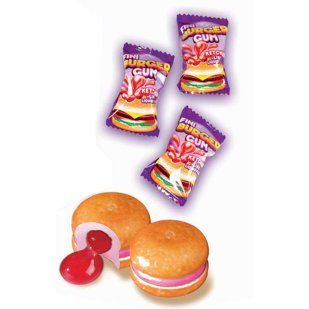 FINI BURGER GUM Liquid Candy Ketchup Filled Novelty Party Sweets 80g 2.8oz