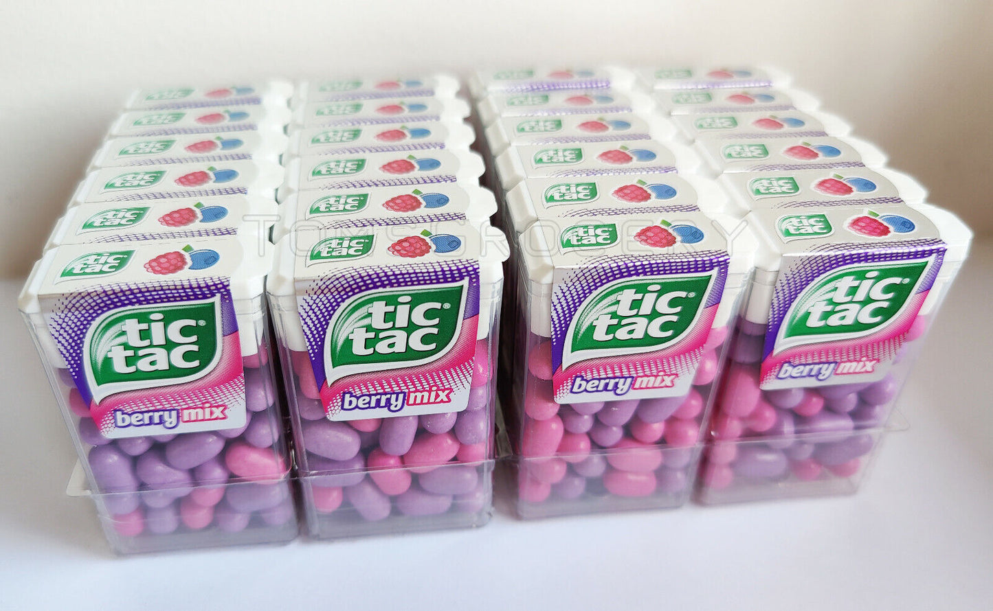TIC TAC Berry Mix Pastilles Raspberry & Blueberry Flavors 24 pcs x 18g 0.64oz