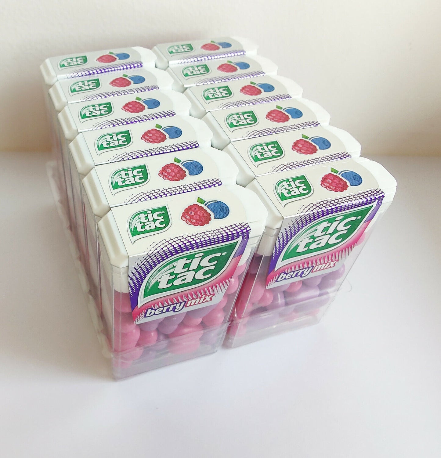 TIC TAC Berry Mix Pastilles Raspberry & Blueberry Flavors 12 pcs x 18g 0.64oz