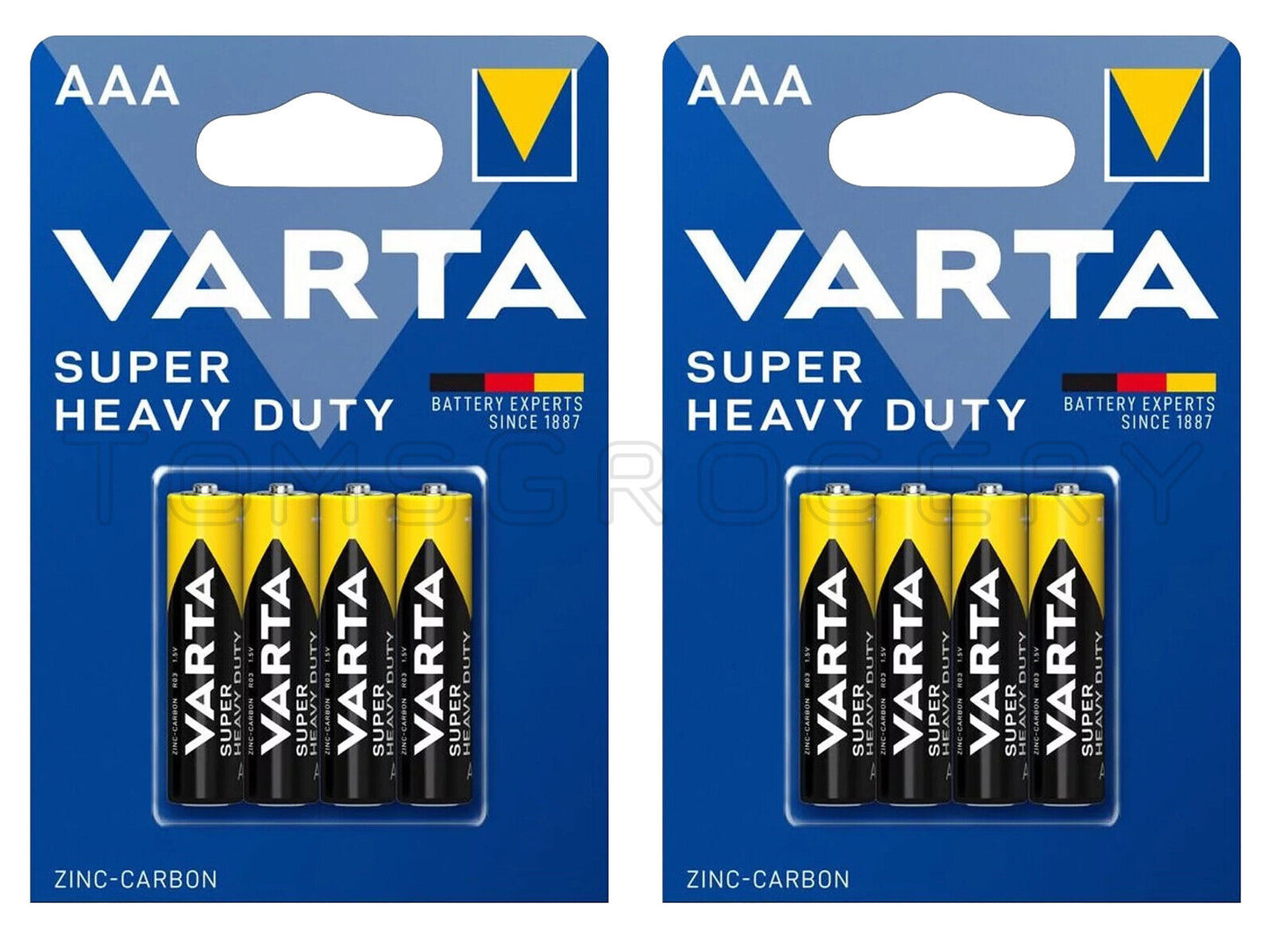 8 x VARTA Super Heavy Duty AAA Batteries Ministilo Micro LR03 2003 R03 1.5V