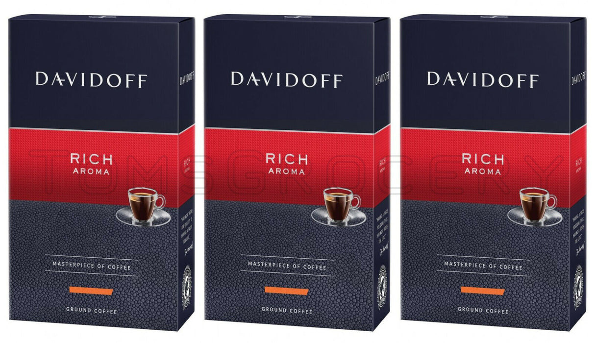 3 DAVIDOFF RICH AROMA Masterpiece Ground Coffee 250g 8.8oz