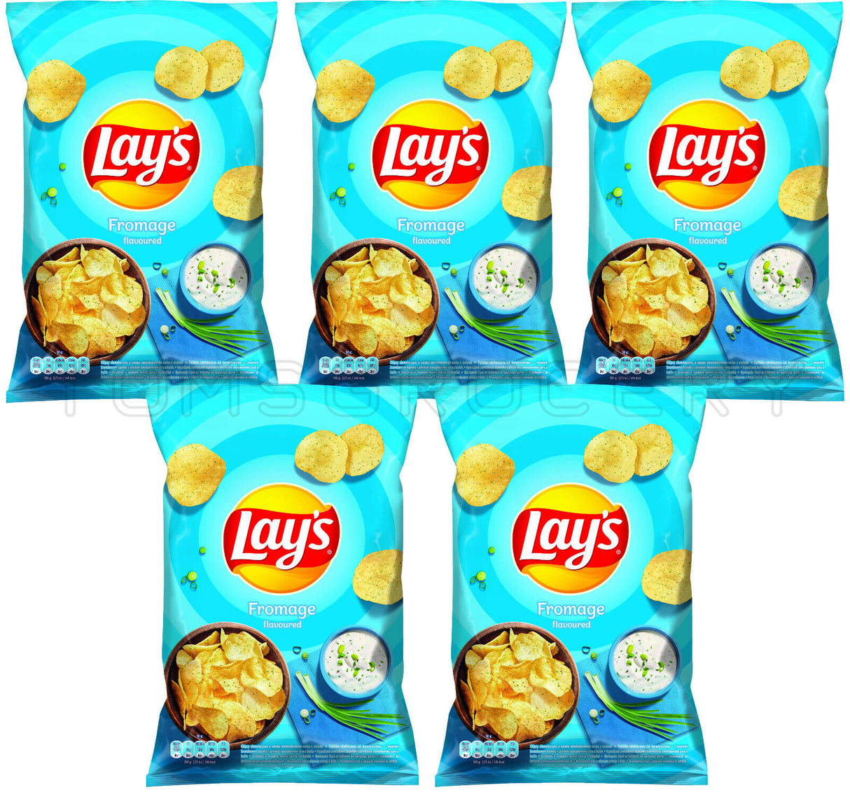 5 LAYS FROMAGE Sour Cream & Herbs Flavor Potato Chips 130g 4.6oz