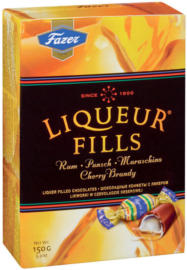 10 FAZER LIQUEUR FILLS Chocolate Candy Boxes 150g 5.3oz