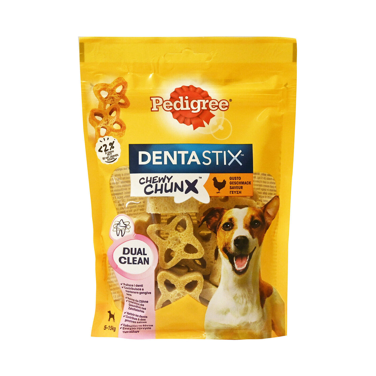 PEDIGREE Dentastix Chunx Dual Teeth Cleaning Chicken Flavor 68g 2.4oz