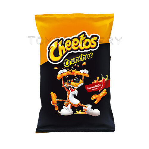4 CHEETOS CRUNCHOS SWEET CHILLI Flavor Snacks Chips Bags 165g 5.8oz