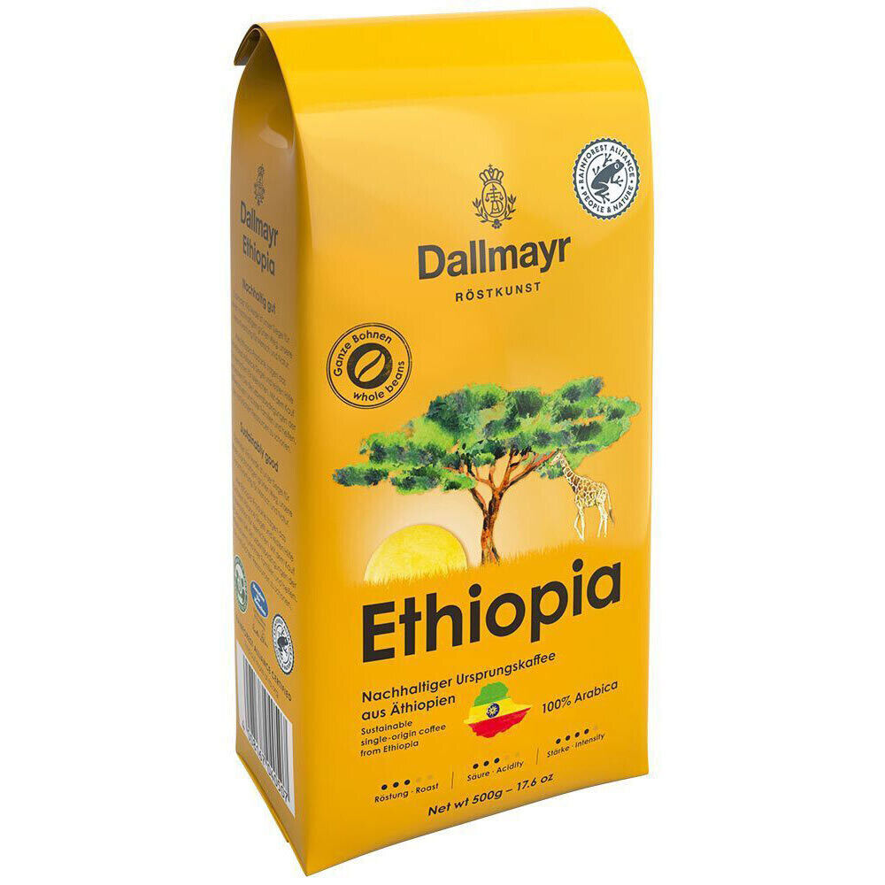 DALLMAYR ETHIOPIA Coffee Beans Top-Quality 100% Arabica 500g 17.6oz