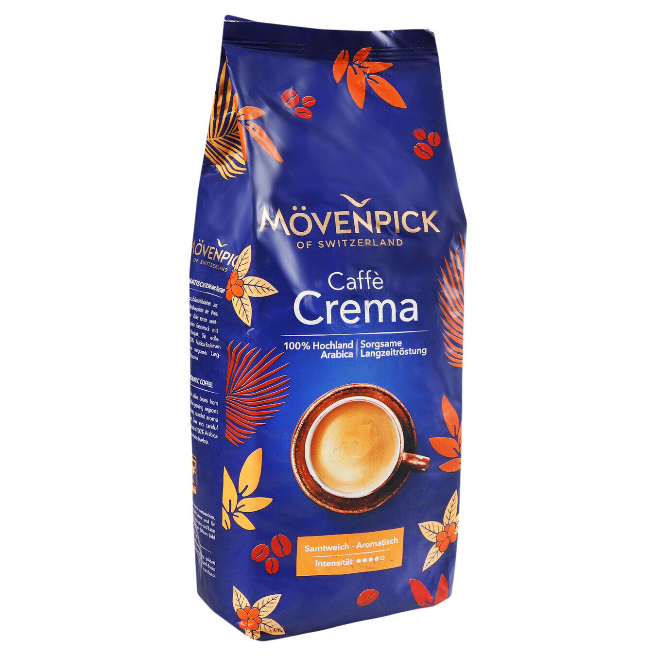 3 x MOVENPICK CAFFE CREMA Intense Premium Swiss Coffee Beans 1 kg 35oz