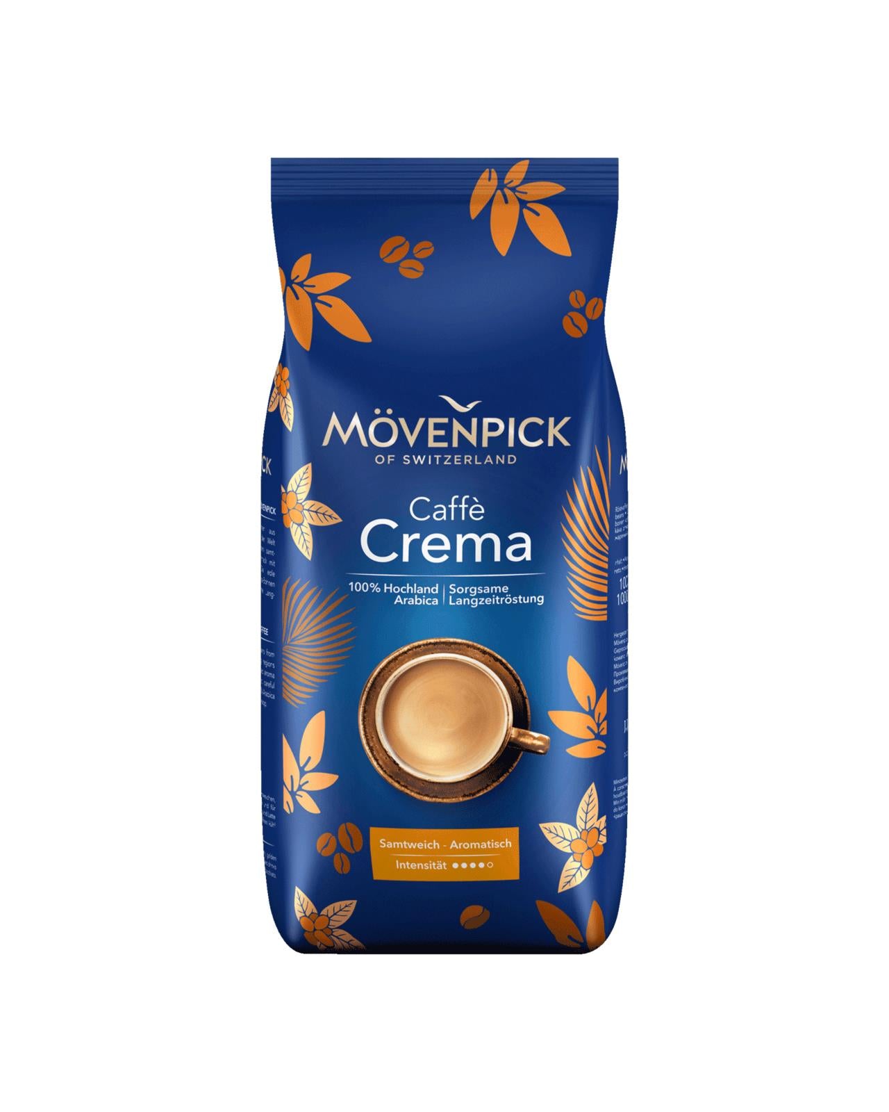 3 x MOVENPICK CAFFE CREMA Intense Premium Swiss Coffee Beans 1 kg 35oz