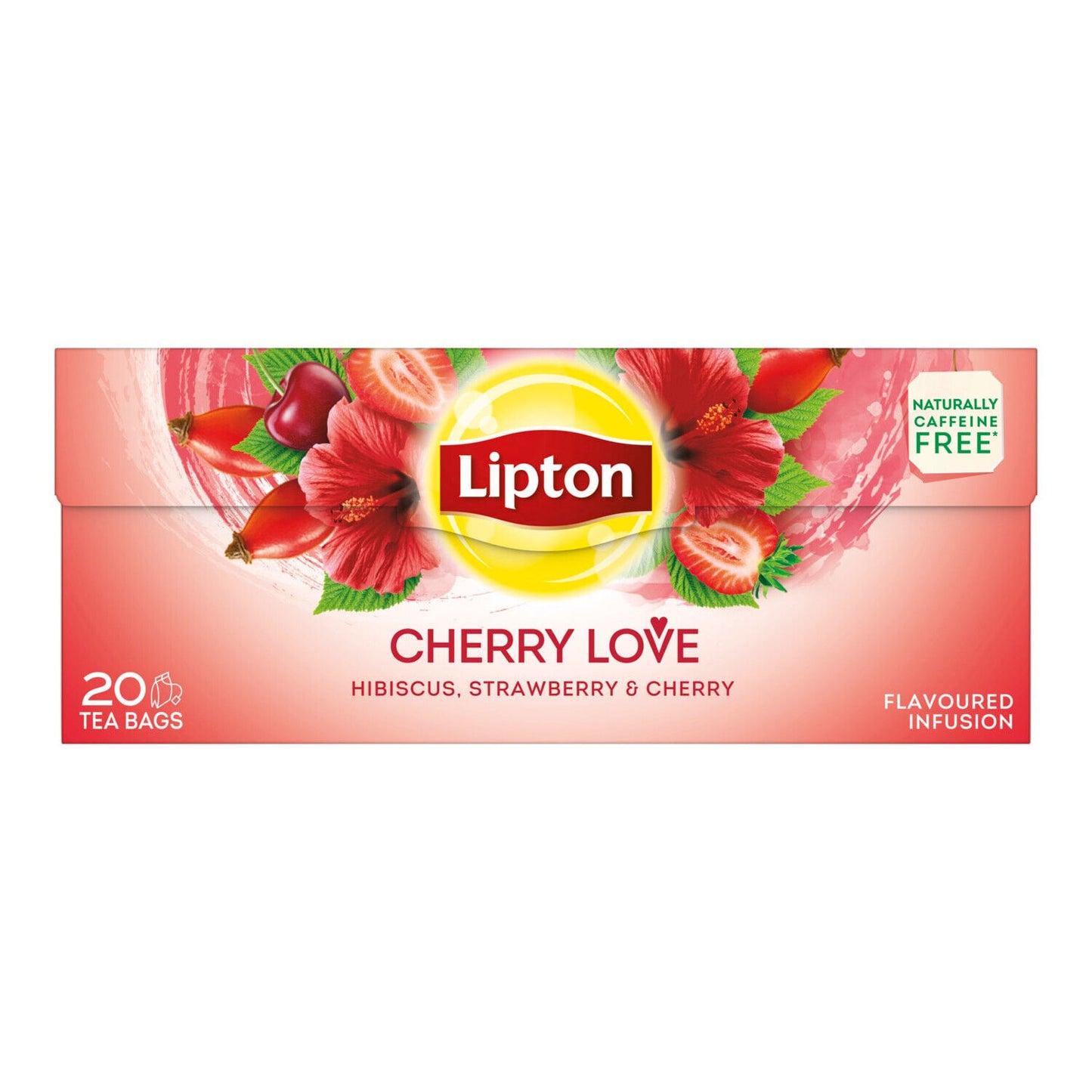 6 x LIPTON CHERRY LOVE Flavor Fruit Infusion Tea Boxes (120 servings)