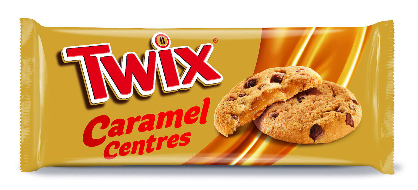 2 x TWIX Caramel Filled Cookies with Chocolate Bits European Snacks 144g 5oz