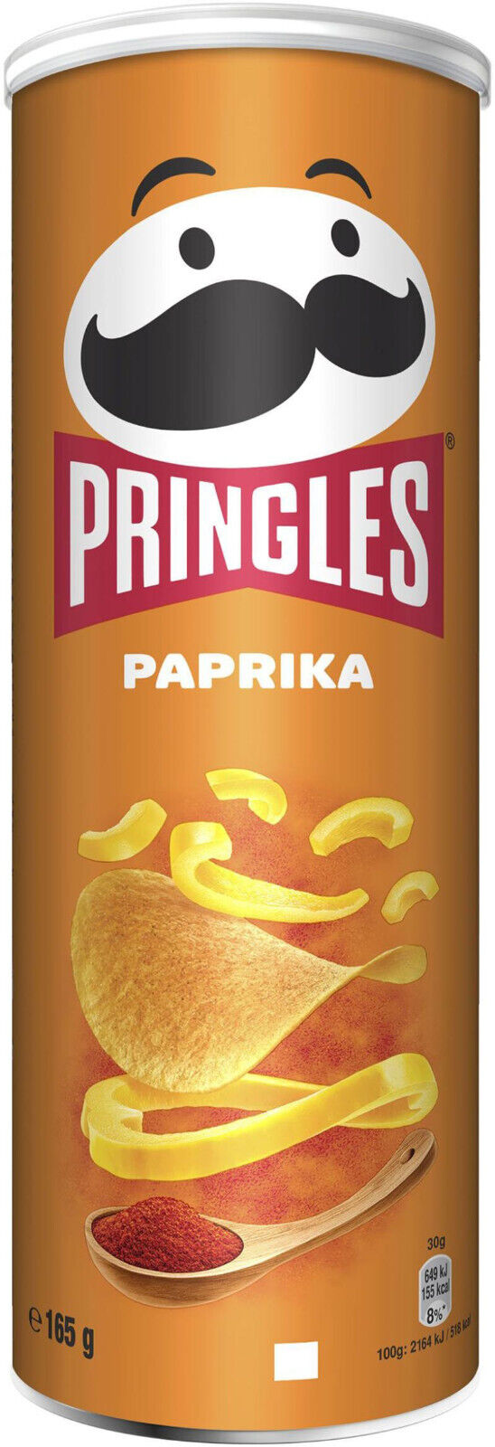 6 PRINGLES PAPRIKA Flavor Potato Chips 165g 5.3oz