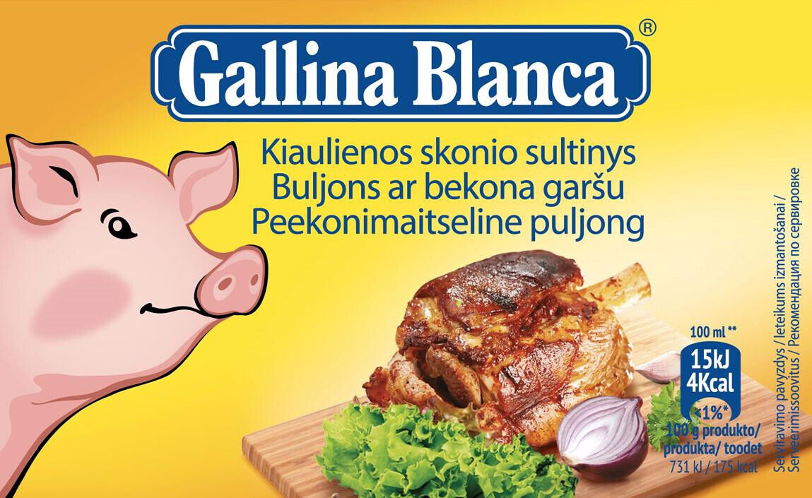GALLINA BLANCA PORK Soup Cubes Bouillon Broth 80g 2.8oz