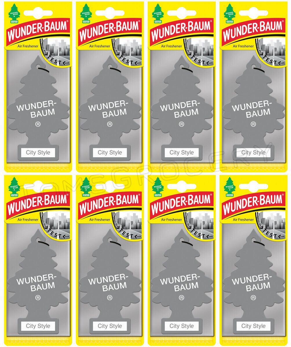 8 WUNDER BAUM CITY STYLE Car Scents Hanging Little Trees Air Freshener