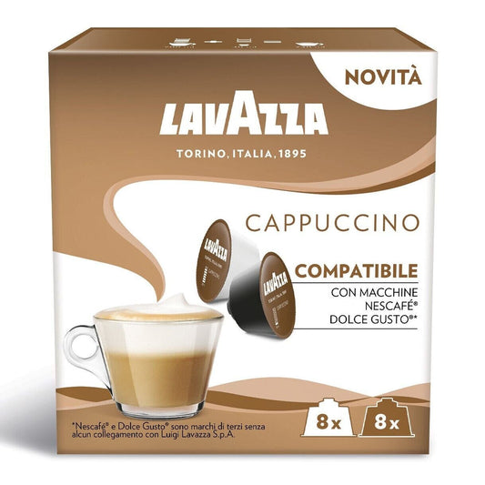 LAVAZZA CAPPUCCINO Dolce Gusto Compatible Coffee Capsules Pods Box