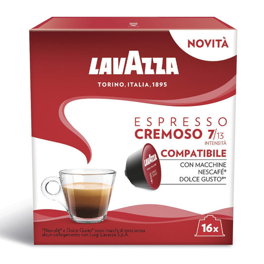 LAVAZZA ESPRESSO CREMOSO Dolce Gusto Compatible Coffee Capsules Pods Box