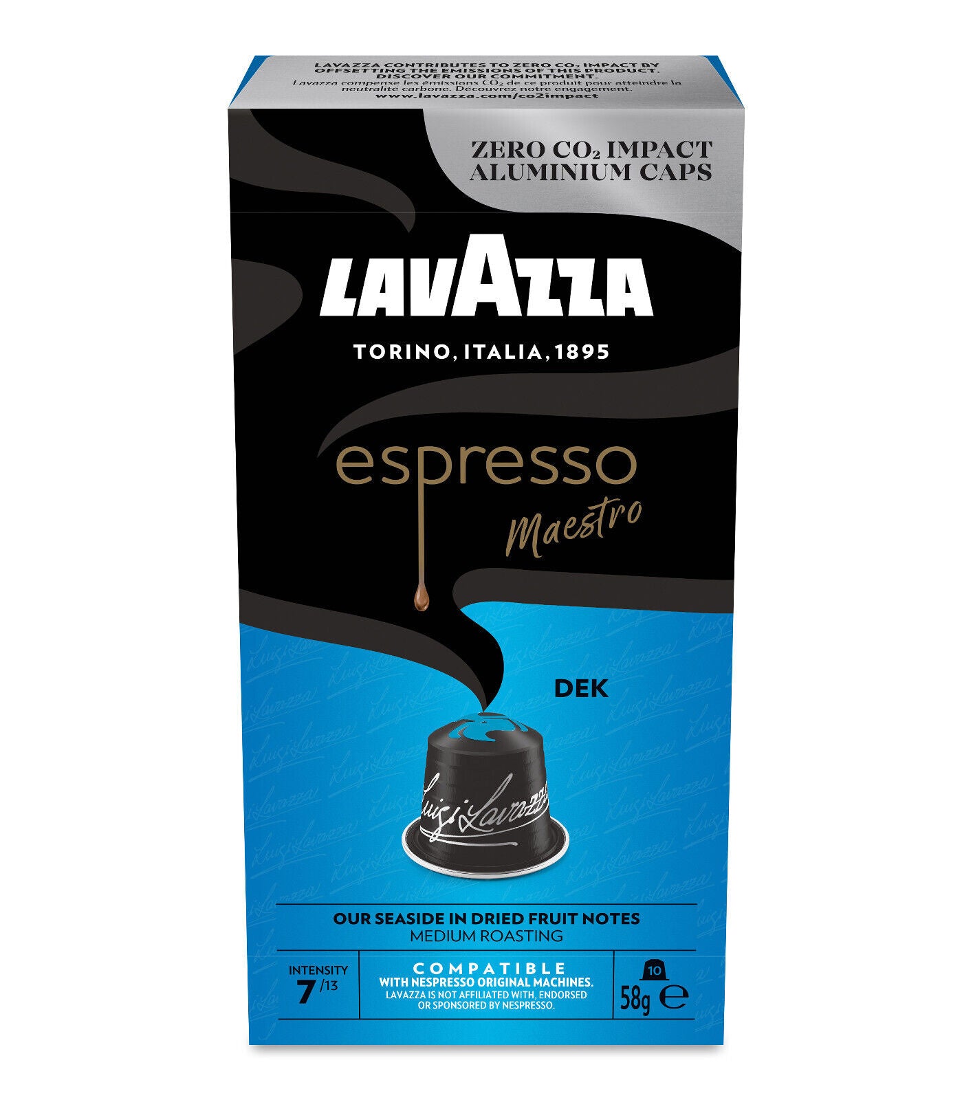 LAVAZZA ESPRESSO DEK NESPRESSO Original Italian Decaf Coffee Capsules Pods