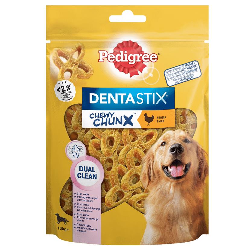 PEDIGREE DENTASTIX MAXI Chewy Chunx For Large Breeds Treat & Teeth Cleaning 68g