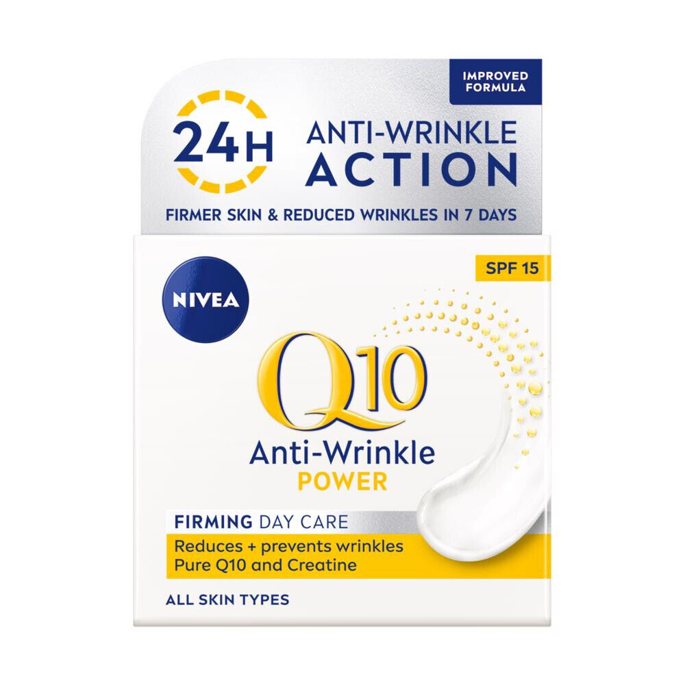 NIVEA Q10 Anti-Wrinkle Power Firming Day Face Cream For All Skin Types 50ml