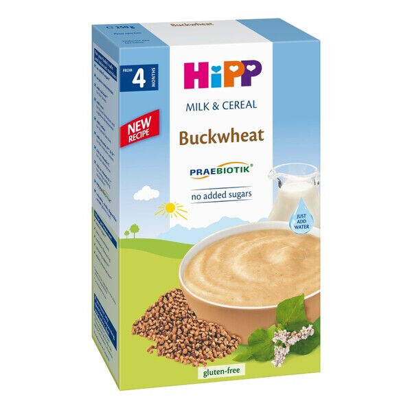 5 HIPP Buckwheat Baby Cereal from 4 Months Gluten Sugar Free 250g 8.8oz