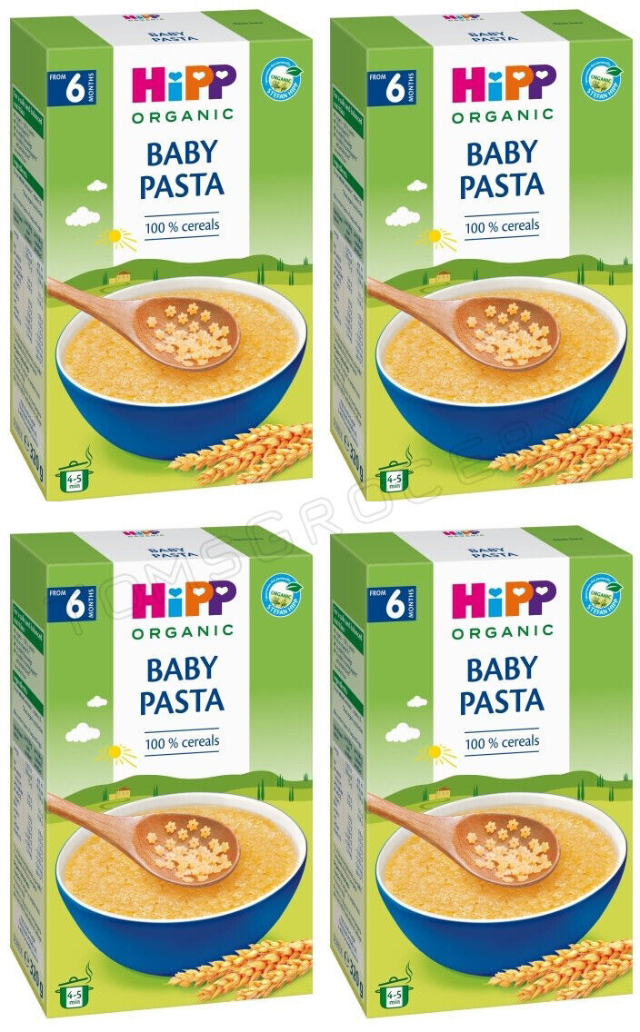 4 HIPP ORGANIC BABY PASTA with Vitamin B1 from 6 months 320g 11oz