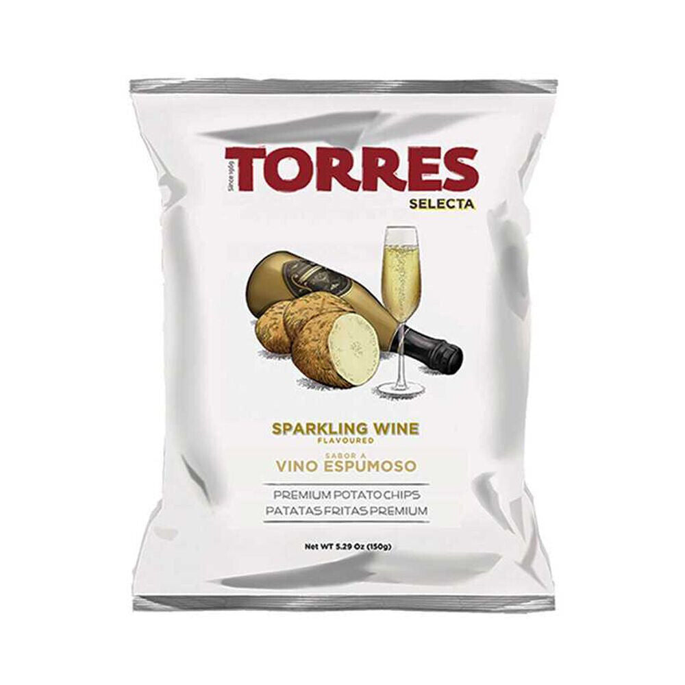 4 TORRES SPARKLING WINE Flavor Premium Potato Chips European Snacks 150g 5.29oz