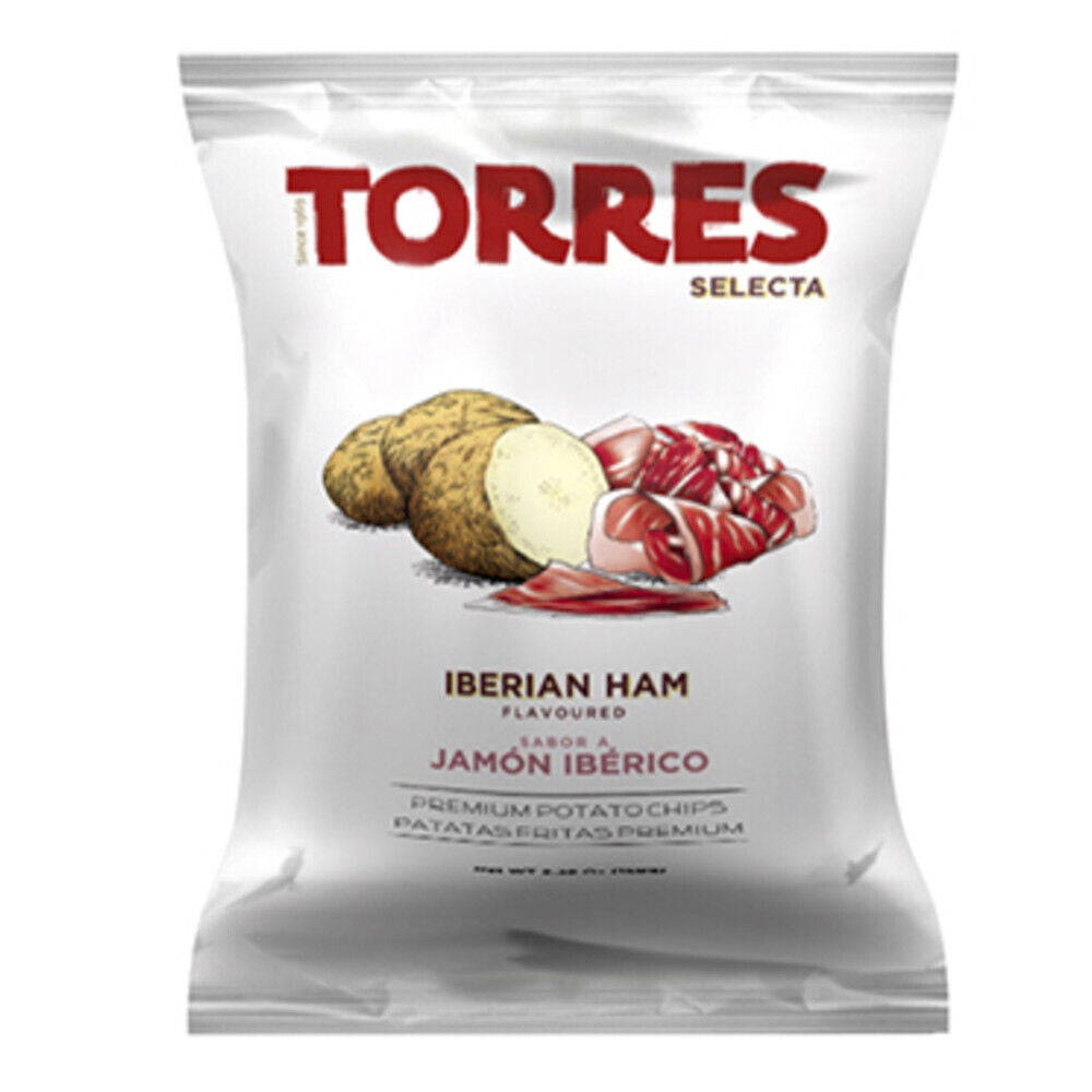 TORRES IBERIAN HAM Flavor Premium Potato Chips European Snacks 150g 5.29oz