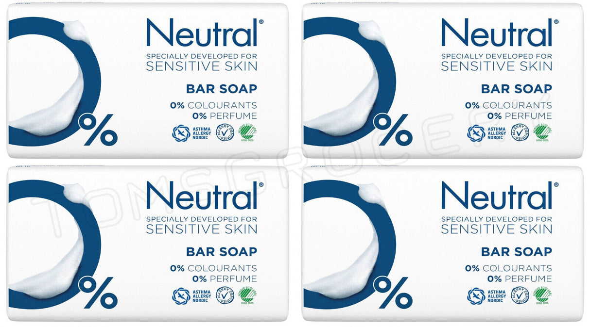 4 NEUTRAL 0% Specially Developed Bar Soap for SENSITIVE SKIN Allergy Certified