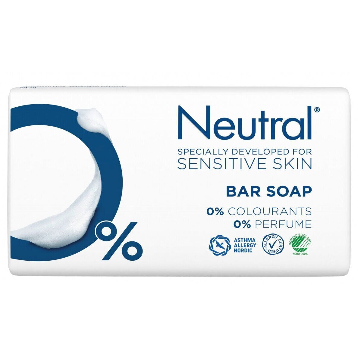 8 NEUTRAL 0% Specially Developed Bar Soap for SENSITIVE SKIN Allergy Certified