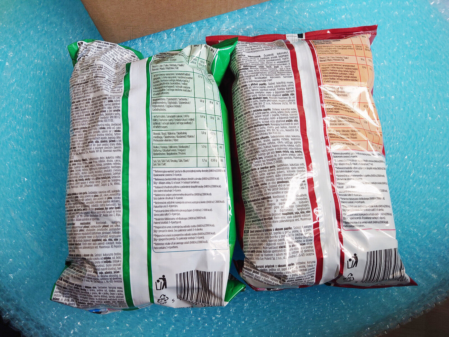 LAYS Barbecue Ribs & Creamy Forest Mushroom Flavor Chips Snacks Bundle 2 x 130g