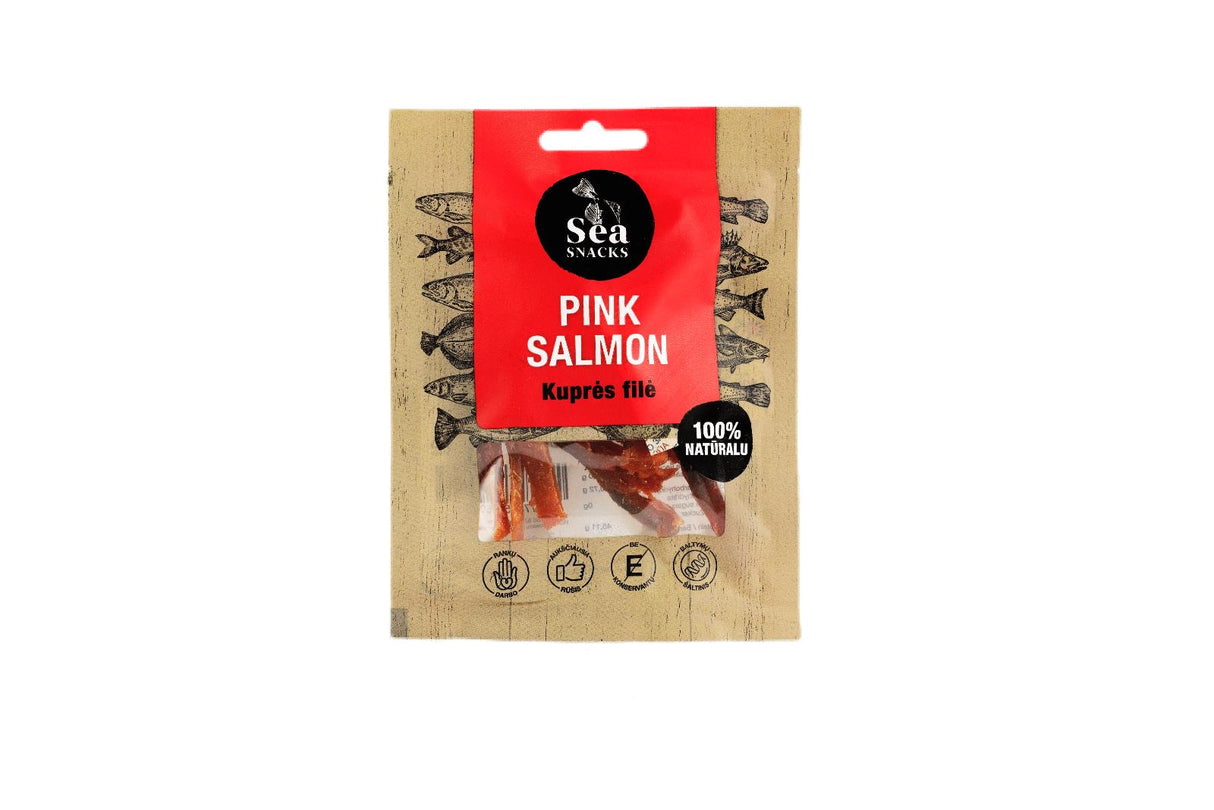 2 SEA SNACKS PINK SALMON Natural Dried Fish Snack 30g 1.05oz