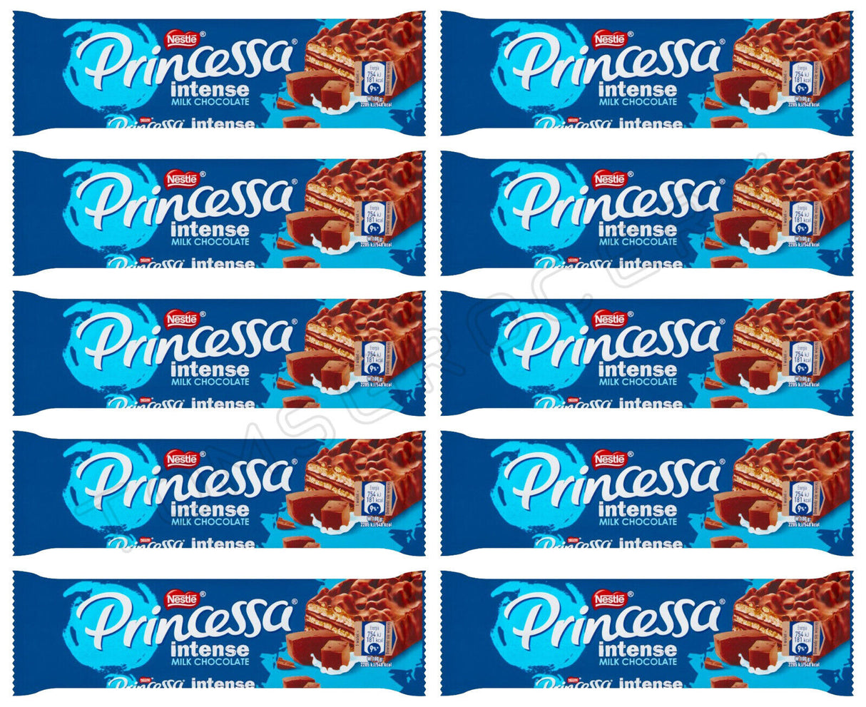 10 PRINCESSA INTENSE Milk Chocolate Flavor Wafers European Sweets 30.5g 1.07oz