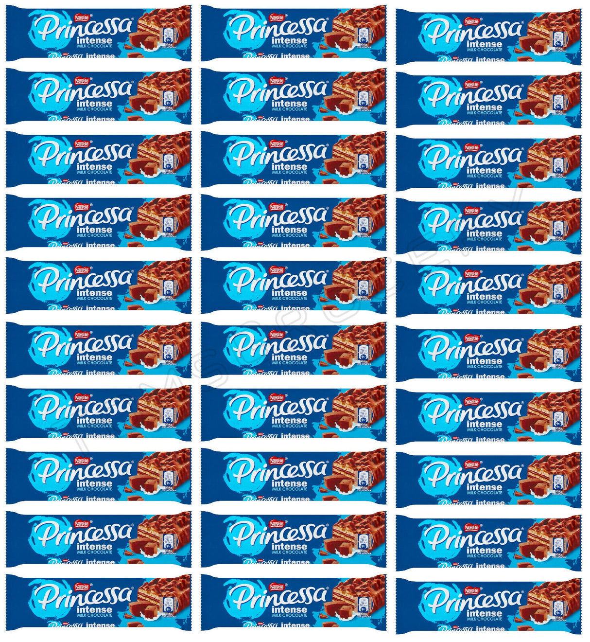 30 PRINCESSA INTENSE Milk Chocolate Flavor Wafers European Sweets 30.5g 1.07oz